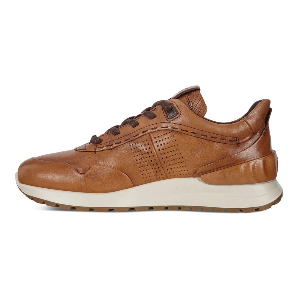 ECCO Mens Sneakers Brown - Astir Embossed - VUL-867250